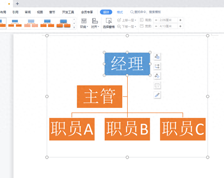 word怎么做组织架构图,文档一键生成流程图(图4) word怎么做组织架构图,文档一键生成流程图(图4)