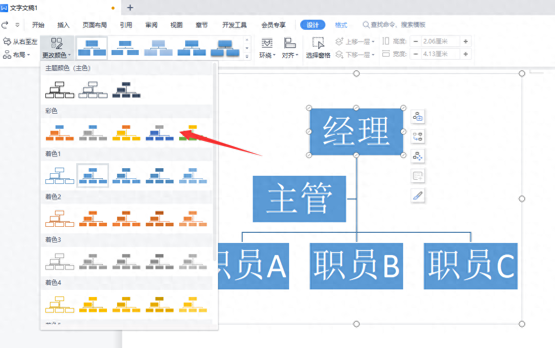 word怎么做组织架构图,文档一键生成流程图(图3) word怎么做组织架构图,文档一键生成流程图(图3)