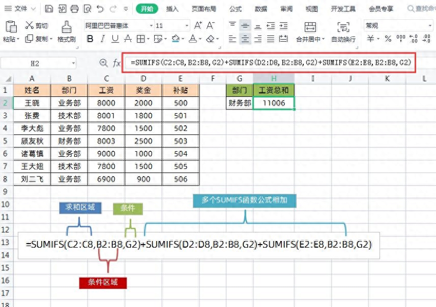 excel求和公式怎么用,表格中自动求和的方法(图3) excel求和公式怎么用,表格中自动求和的方法(图3)