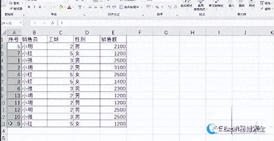 excel排序怎么让后面的数据跟着动,表格自动填充数字(图2) excel排序怎么让后面的数据跟着动,表格自动填充数字(图2)