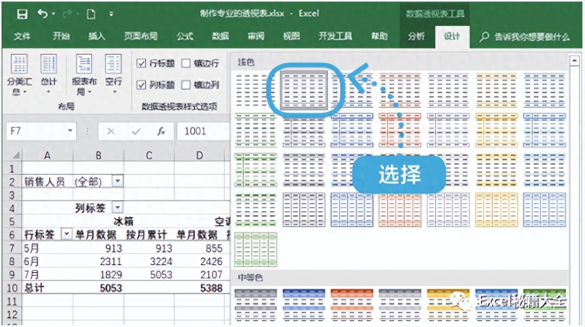 excel数据透视表怎么做,教你做漂亮的数据分析图表(图16) excel数据透视表怎么做,教你做漂亮的数据分析图表(图16)