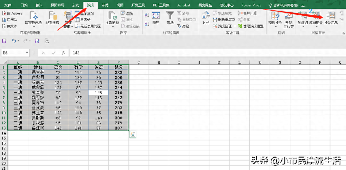 excel分类汇总怎么做,汇总表格的简单方法(图4) excel分类汇总怎么做,汇总表格的简单方法(图4)